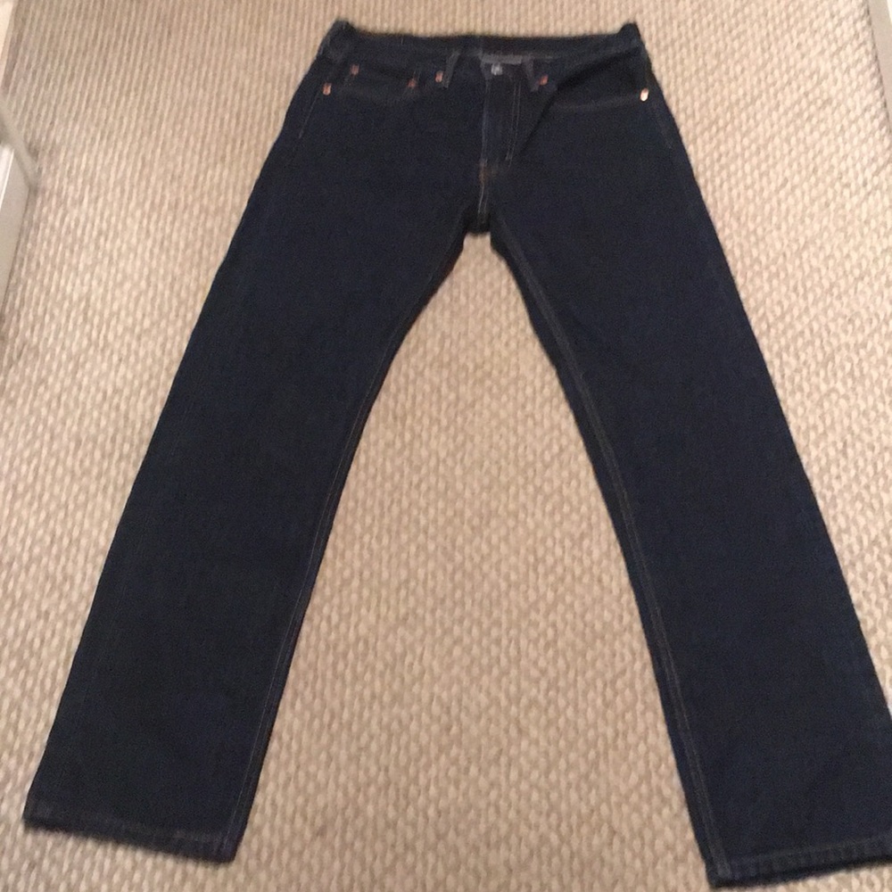 Men’s Levi’s 505 Jeans in dark wash.